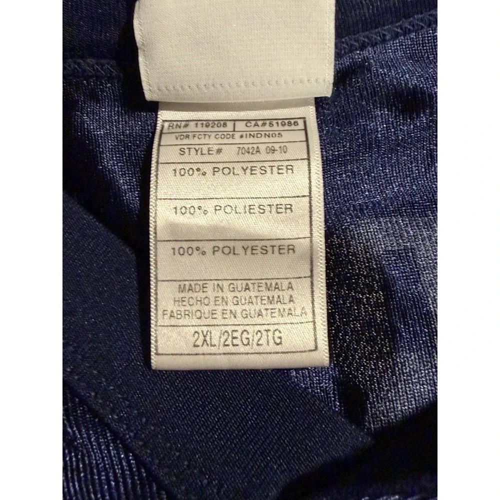 New England Patriots Football Jersey Mens XXL 2XL Navy Blue NFL Brady 12